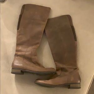Indigo Tall Leather Boots (Tan)
